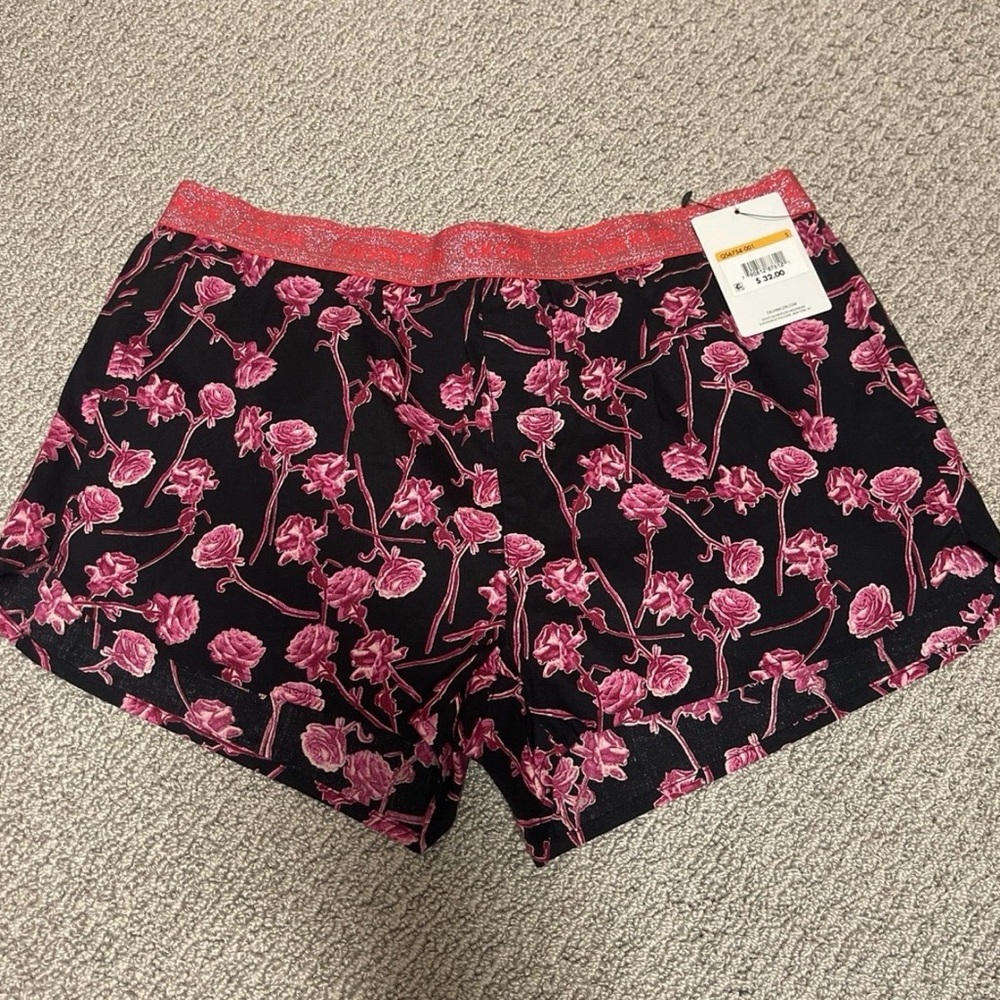 NWT Women's Calvin Klein Pink Floral pj Shorts size S